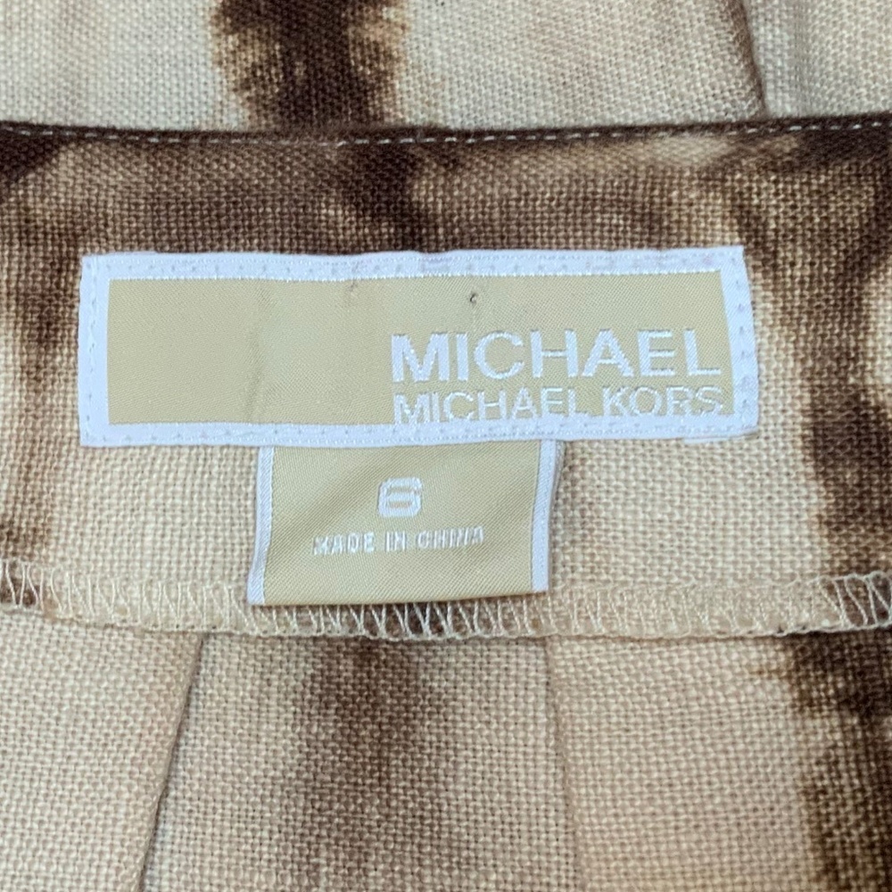 Michael Kors Tan/Brown Tie-Dye Skirt (6) - Picture 4 of 5